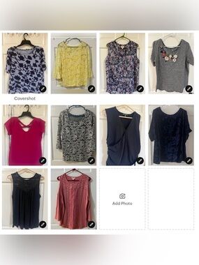 Lot of 10 ladies tops.